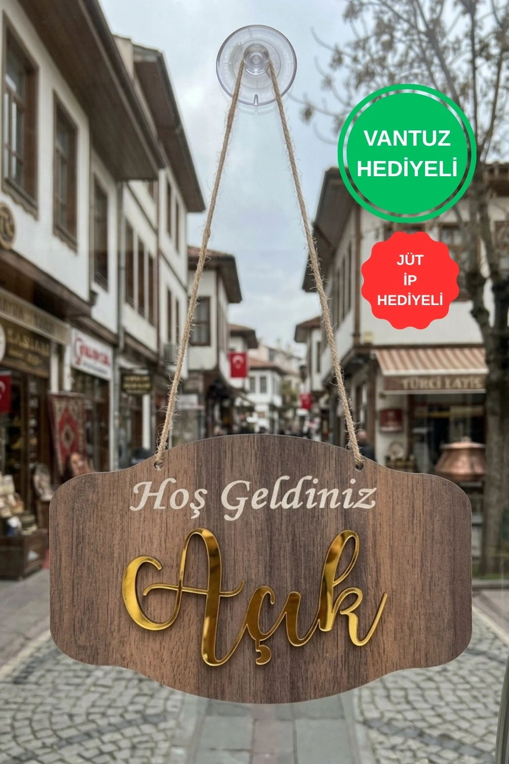 Pleksi Yazılı Modern AÇIK-KAPALI Tabelası - Gediz