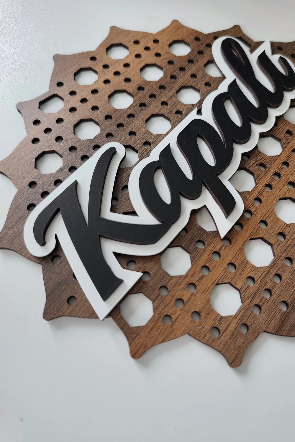 Rattan 5 Katmanlı Model AÇIK-KAPALI Tabelası - Gediz