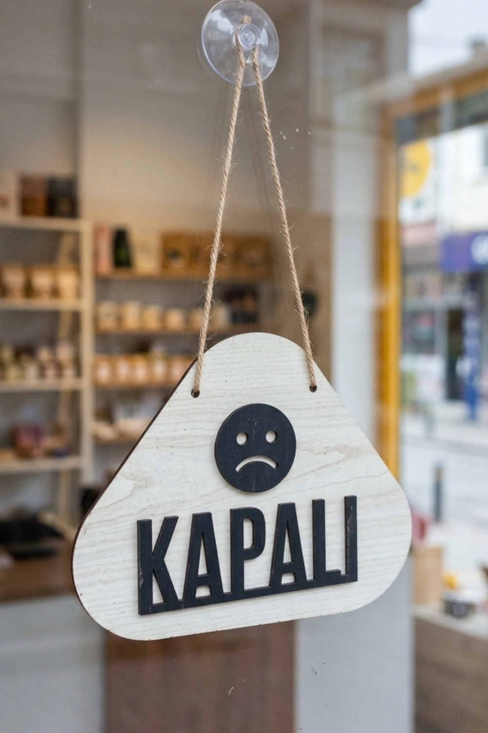 Emoji Desenli Açık-Kapalı Yönlendirme Tabelası - Akçaağaç