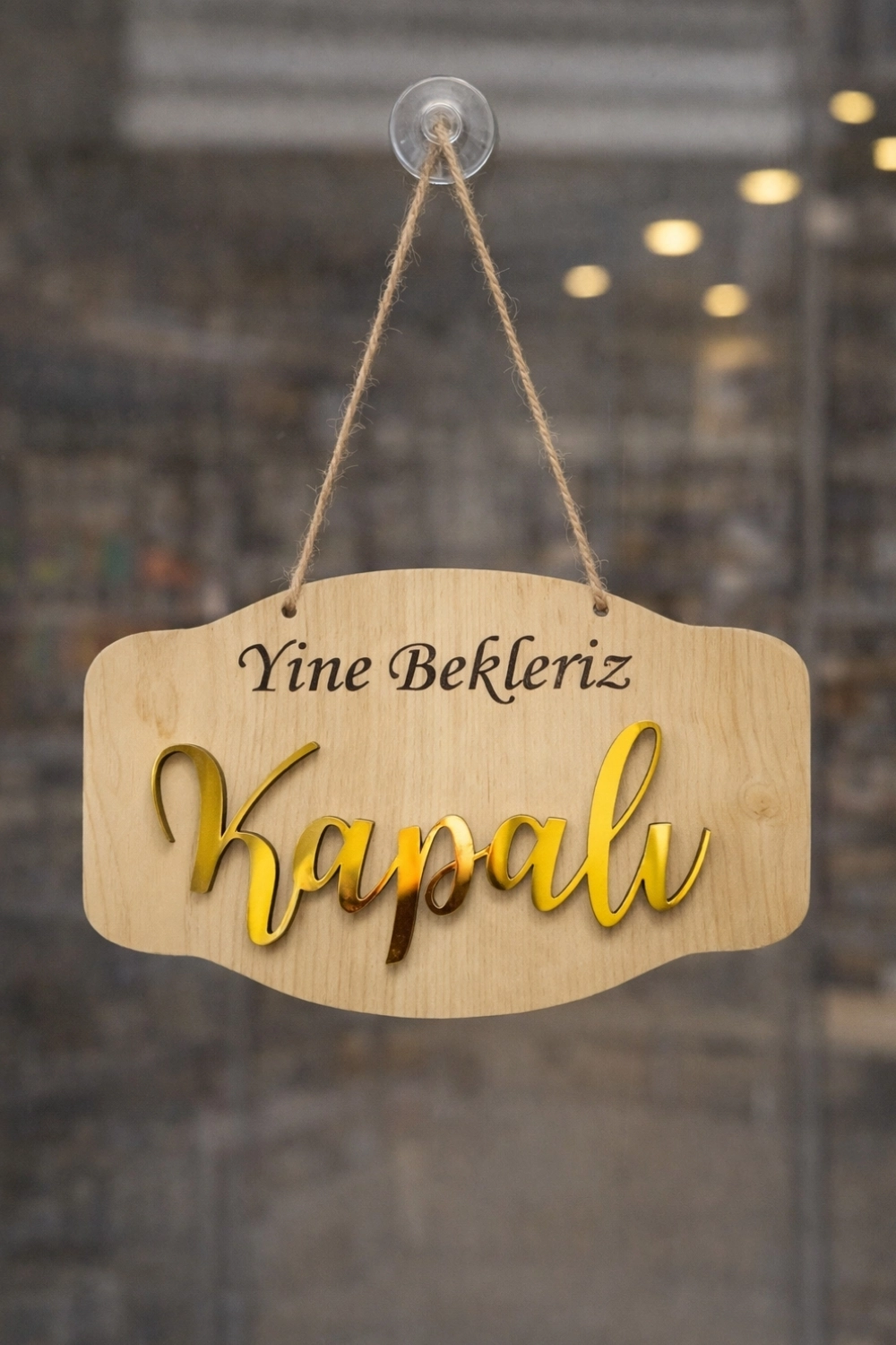 Pleksi Yazılı Modern AÇIK-KAPALI Tabelası - Akçaağaç