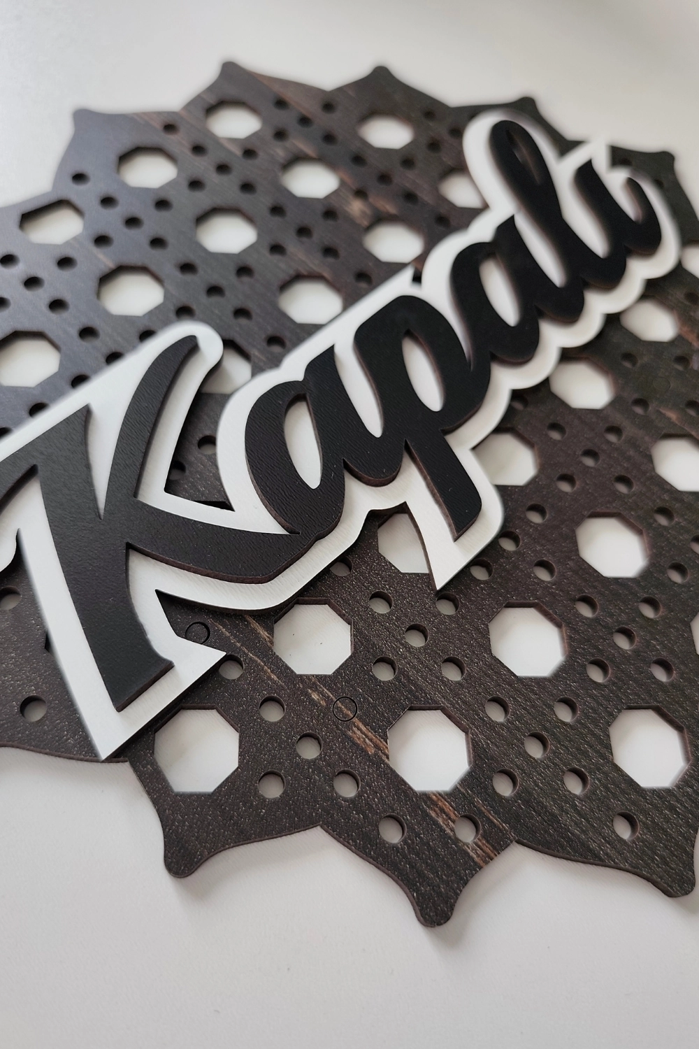 Rattan 5 Katmanlı Model AÇIK-KAPALI Tabelası  -Rebap