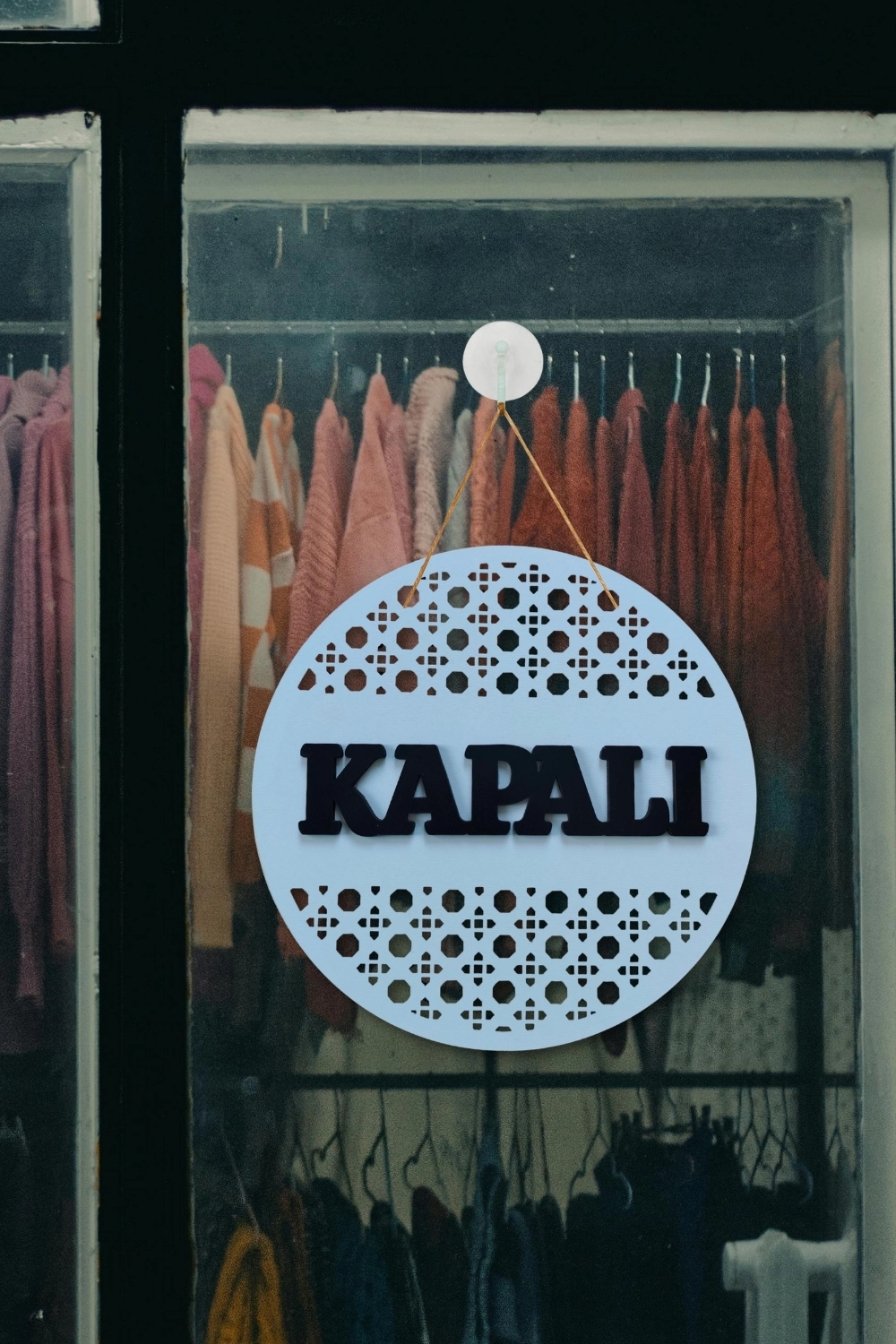 Rattan Model AÇIK-KAPALI Tabelası - Beyaz