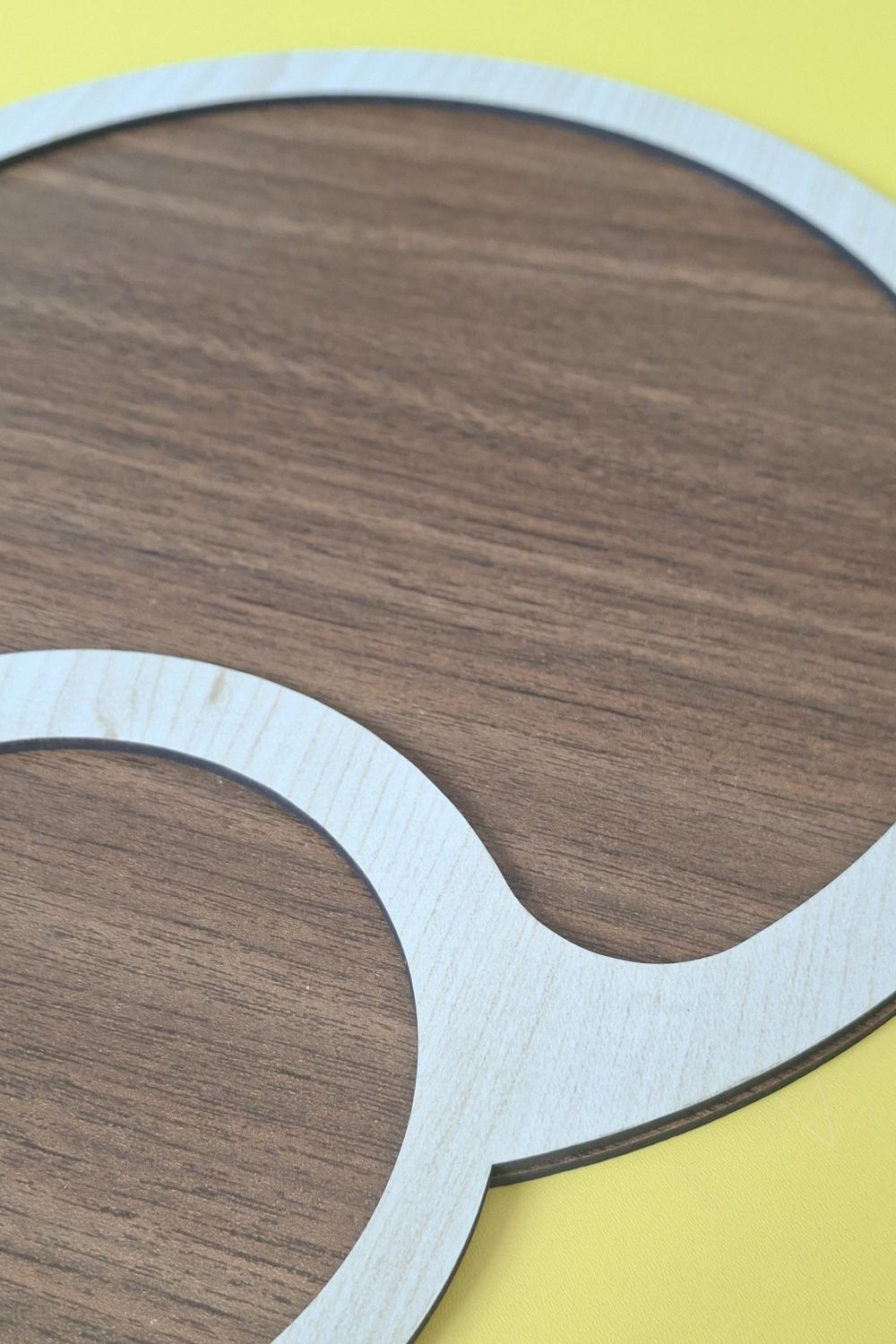 Birinci Sınıf Ahşap Lazer Kesim MDF Yemek Servis ve Sunum Tahtası
