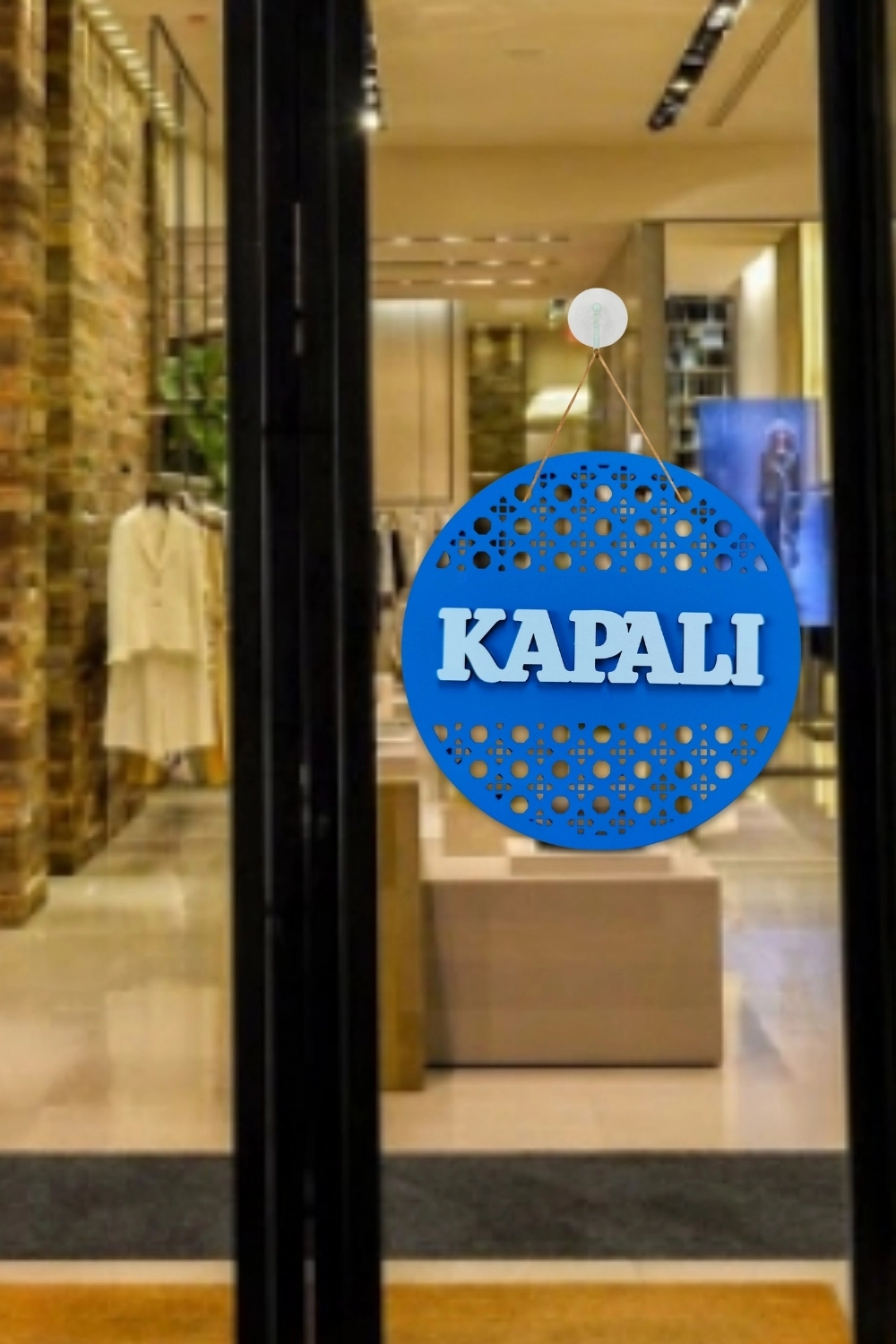 Rattan Model AÇIK-KAPALI Tabelası - Saks