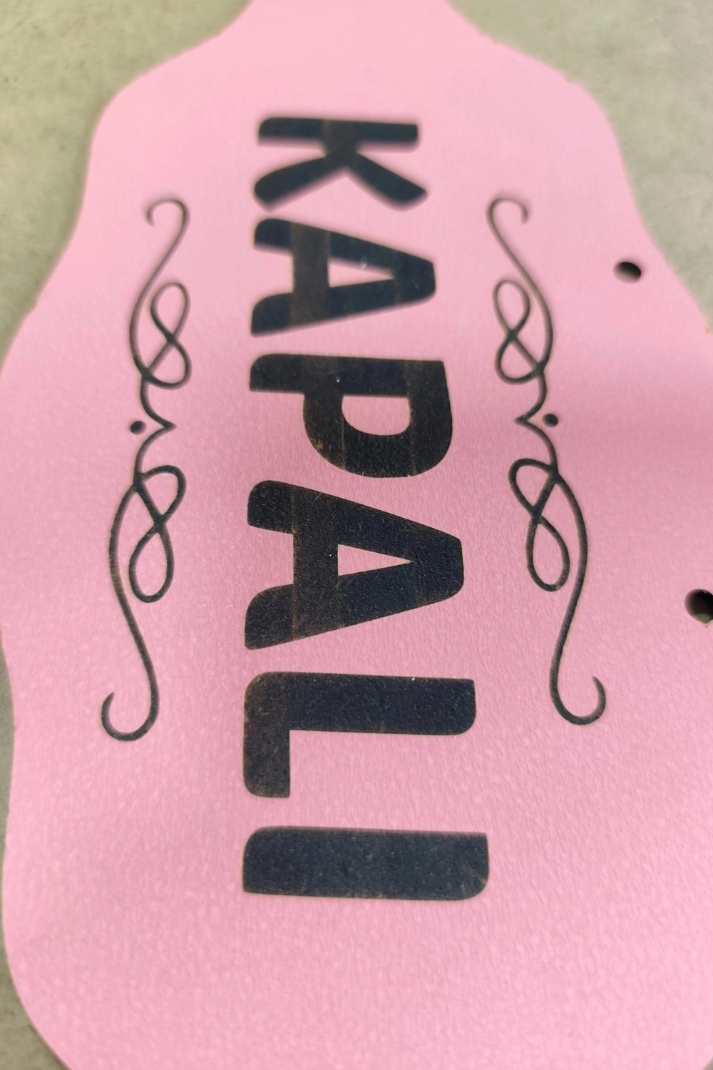 Dekoratif AÇIK-KAPALI Tabelası - Pembe