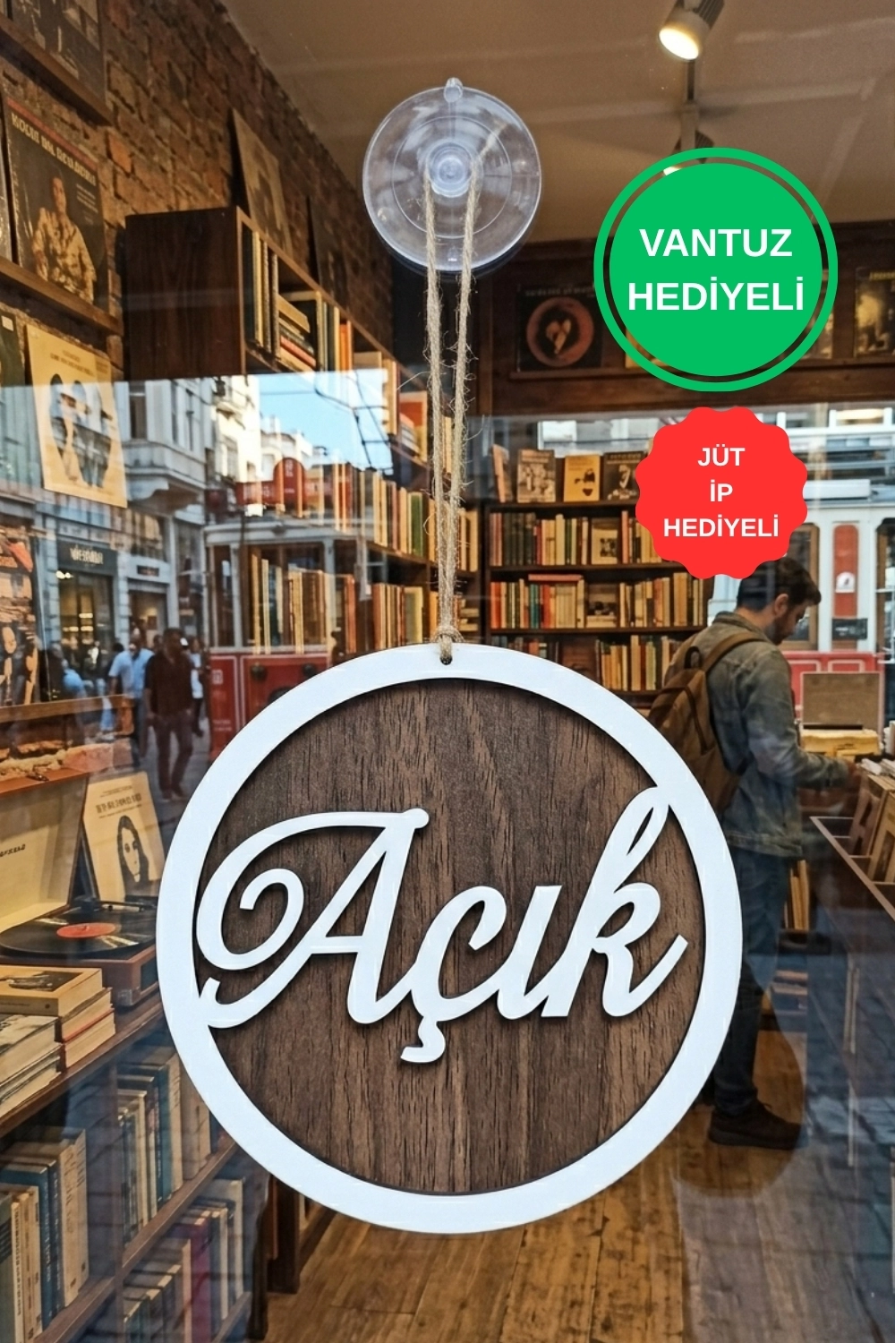 Yuvarlak Model 3D AÇIK-KAPALI Tabelası - Gediz