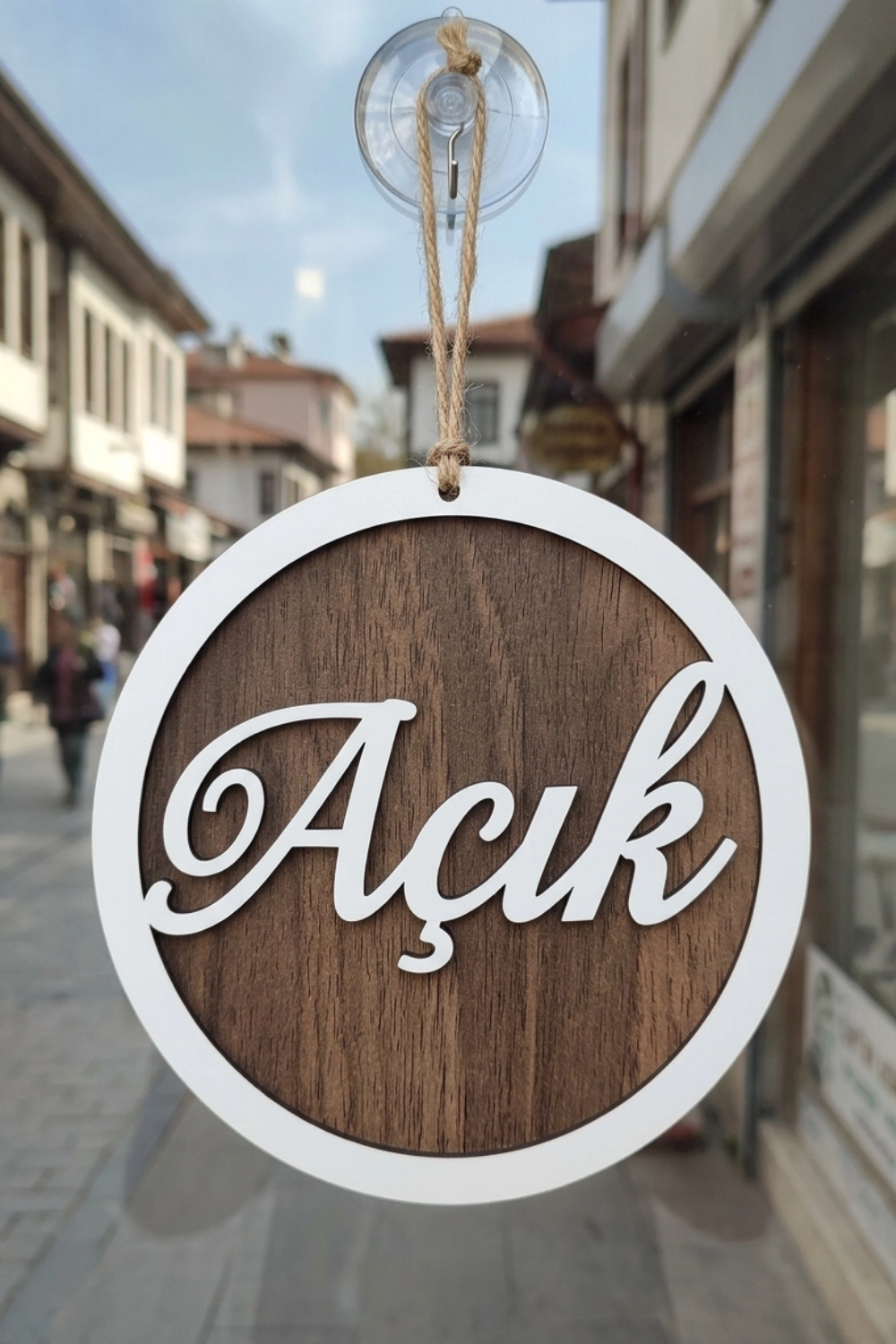 Yuvarlak Model 3D AÇIK-KAPALI Tabelası - Gediz