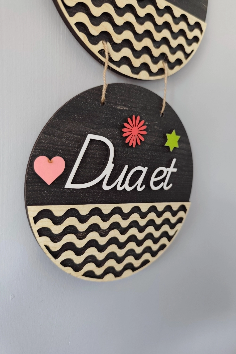 Sabret Şükret Dua Et Mdf Kapı Süsü - Rebap