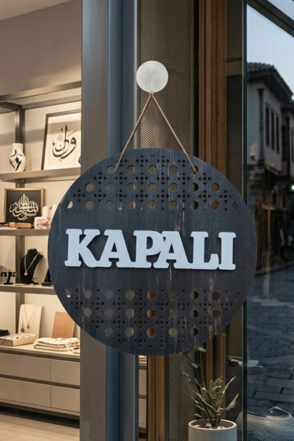 Rattan Model AÇIK-KAPALI Tabelası  -Rebap