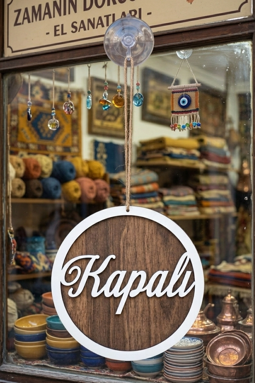 Yuvarlak Model 3D AÇIK-KAPALI Tabelası - Gediz