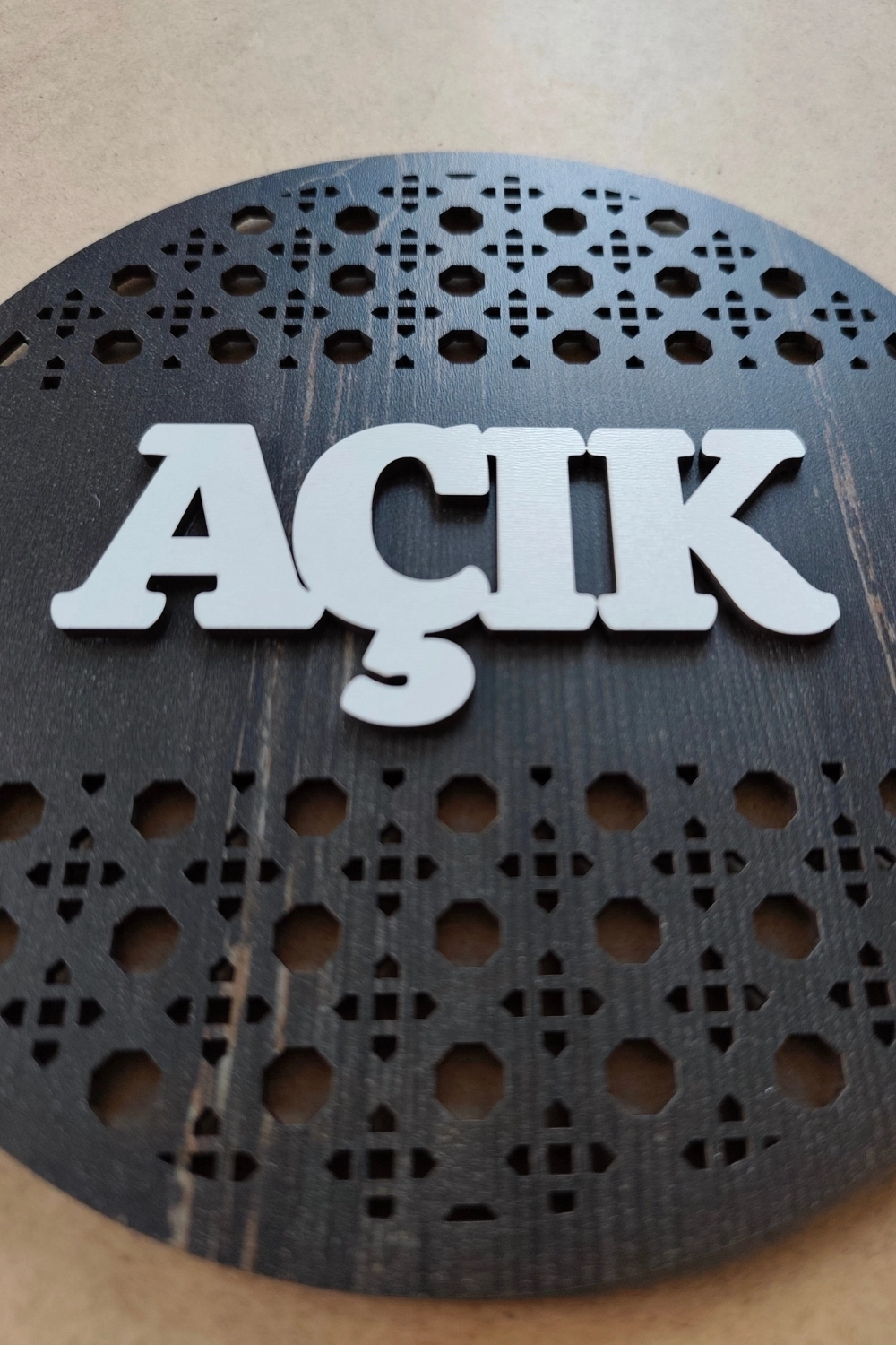 Rattan Model AÇIK-KAPALI Tabelası  -Rebap