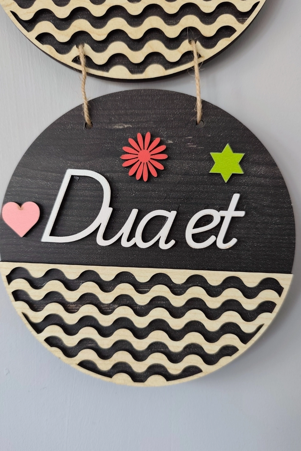 Sabret Şükret Dua Et Mdf Kapı Süsü - Rebap