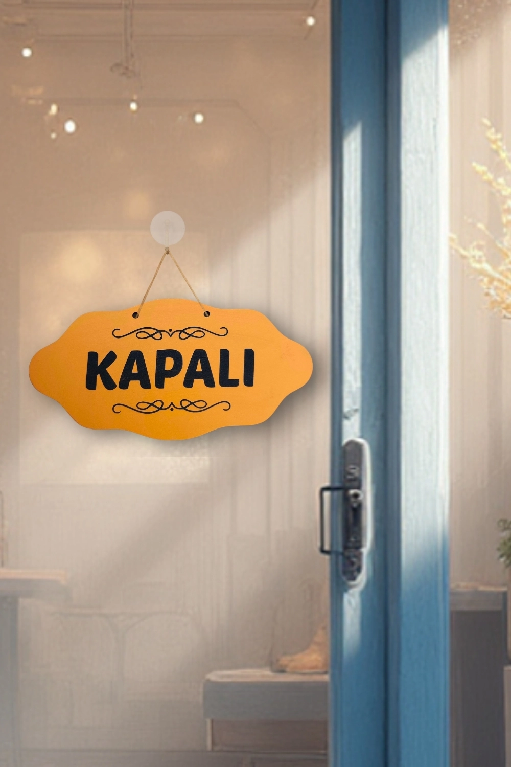 Dekoratif AÇIK-KAPALI Tabelası - Turuncu