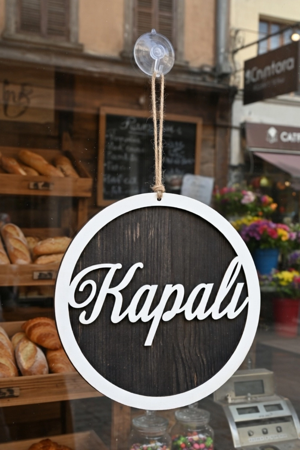 Yuvarlak Model 3D AÇIK-KAPALI Tabelası -Rebap