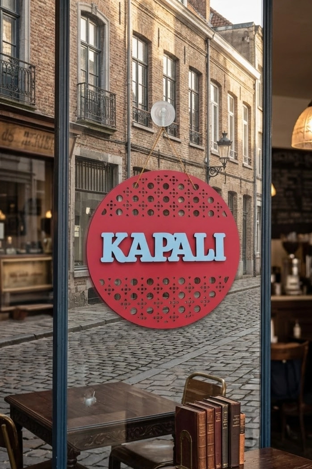 Rattan Model AÇIK-KAPALI Tabelası - Kırmızı