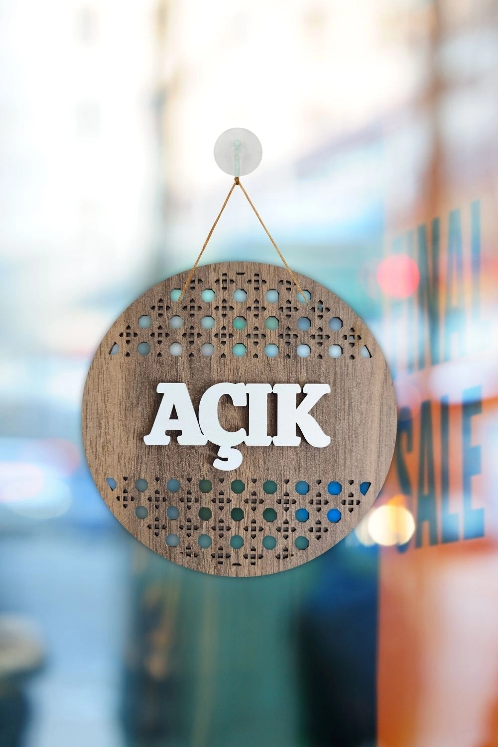 Rattan Model AÇIK-KAPALI Tabelası - Gediz