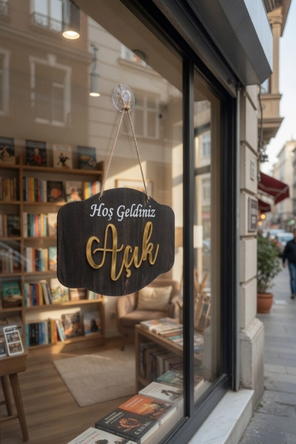 Pleksi Yazılı Modern AÇIK-KAPALI Tabelası -Rebap