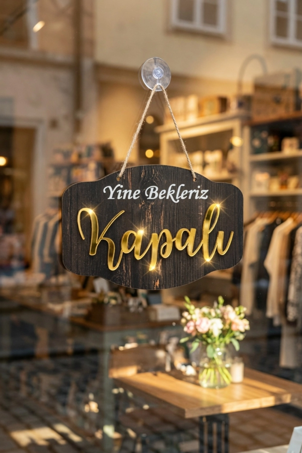 Pleksi Yazılı Modern AÇIK-KAPALI Tabelası -Rebap