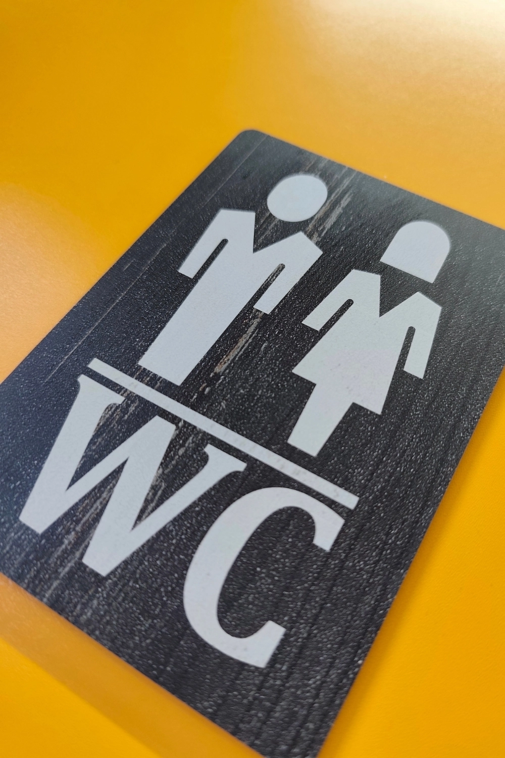 WC Kadın-Erkek Yönlendirme Tabelası - Rebap