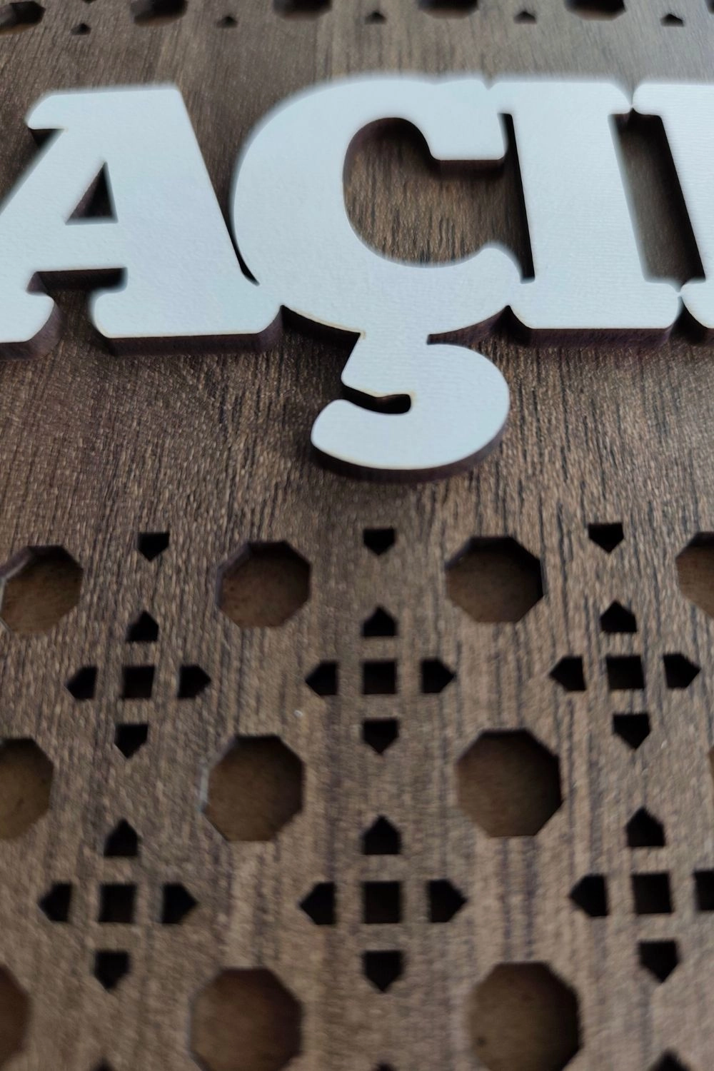 Rattan Model AÇIK-KAPALI Tabelası - Gediz