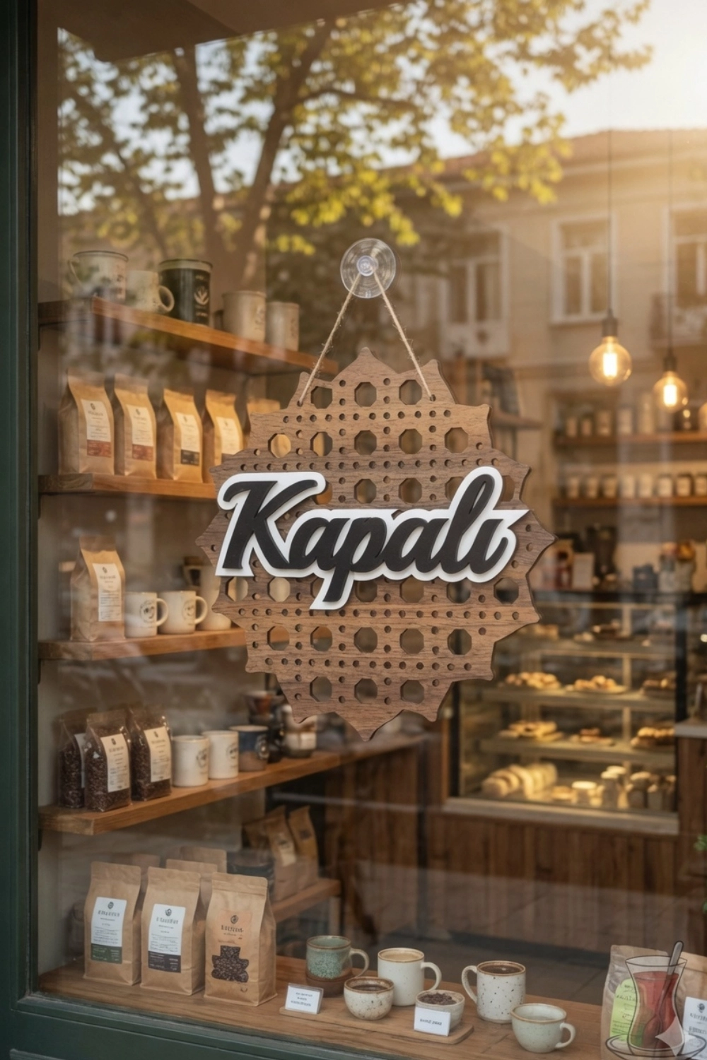 Rattan 5 Katmanlı Model AÇIK-KAPALI Tabelası - Gediz