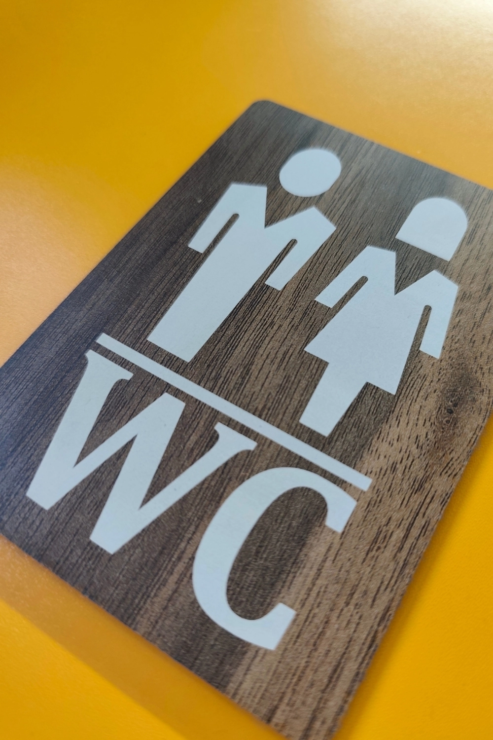 WC Kadın-Erkek Yönlendirme Tabelası - Gediz