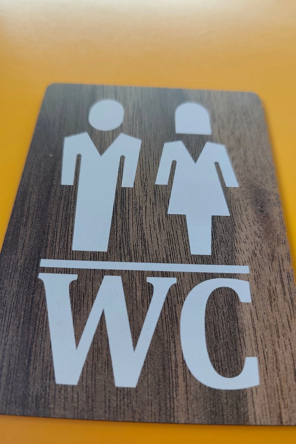 WC Kadın-Erkek Yönlendirme Tabelası - Gediz