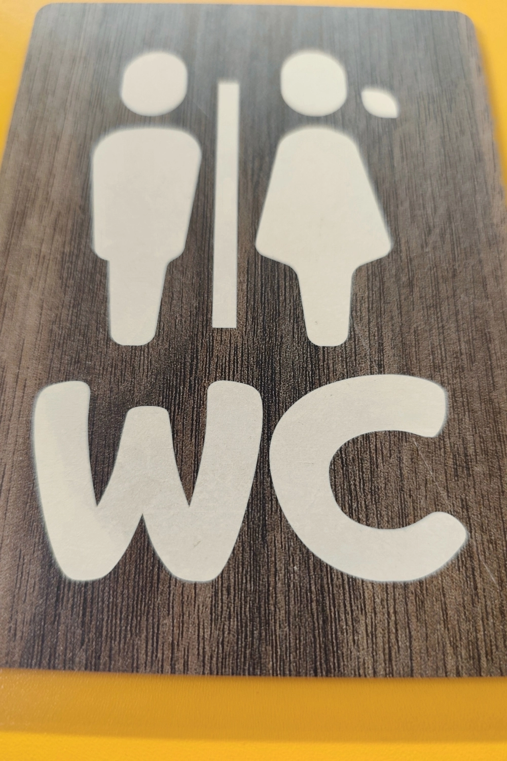 WC Kadın-Erkek Yönlendirme Tabelası - Gediz