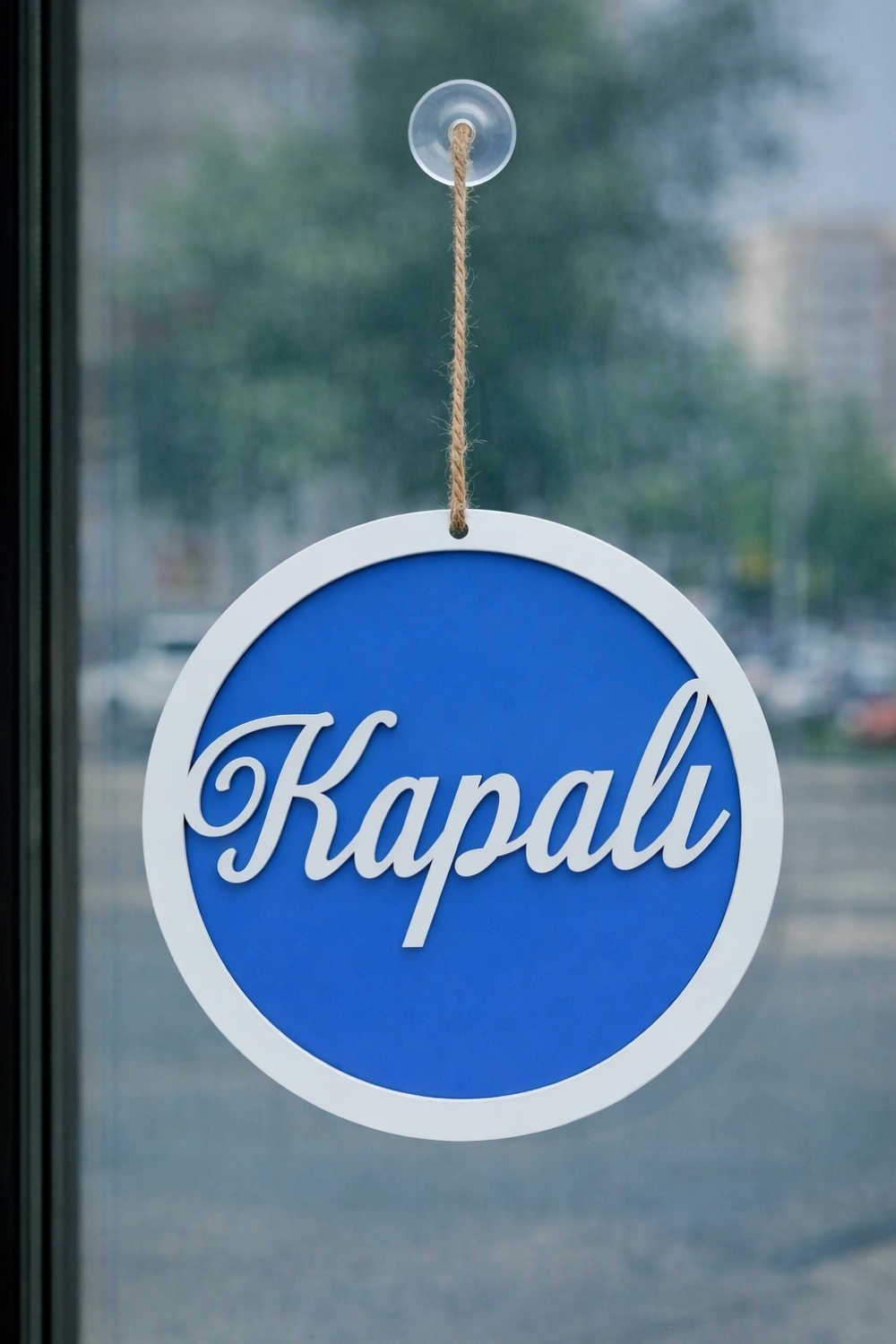 Yuvarlak Model 3D AÇIK-KAPALI Tabelası - Saks