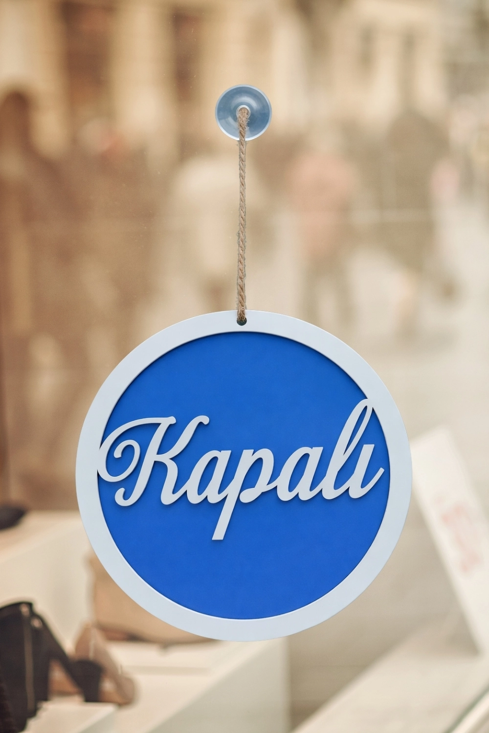 Yuvarlak Model 3D AÇIK-KAPALI Tabelası - Saks