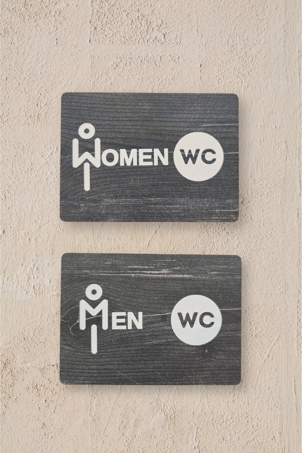 İkili Takım WC Women-Men Yönlendirme Tabelası - Rebap