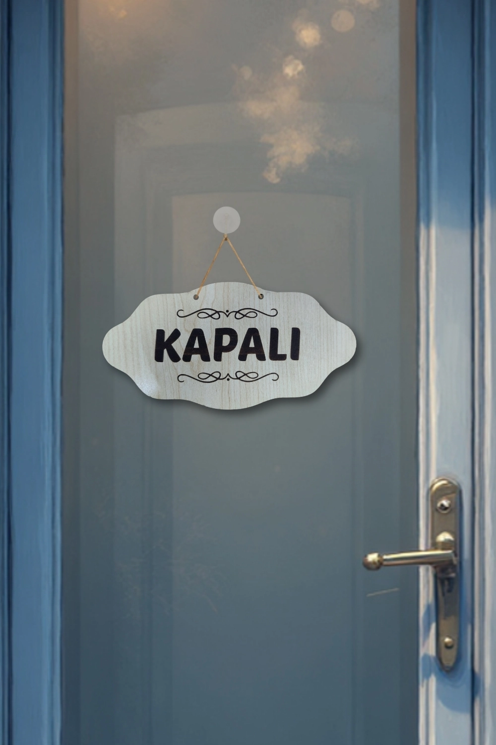 Dekoratif AÇIK-KAPALI Tabelası - Akçaağaç
