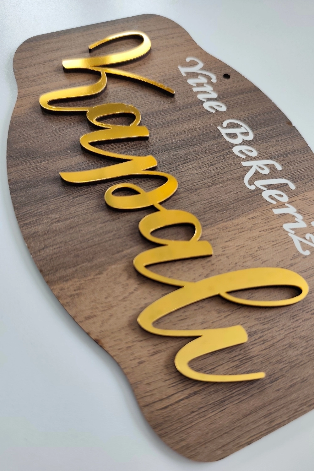 Pleksi Yazılı Modern AÇIK-KAPALI Tabelası - Gediz