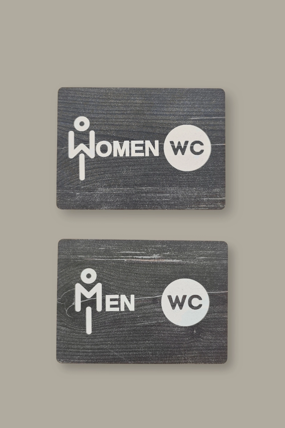 İkili Takım WC Women-Men Yönlendirme Tabelası - Rebap