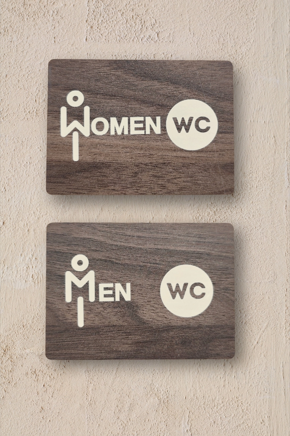 İkili Takım WC Women-Men Yönlendirme Tabelası - Gediz