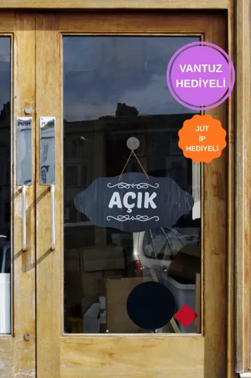 Dekoratif AÇIK-KAPALI Tabelası  - Rebap