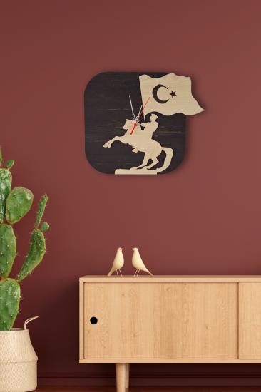 Erdizden Şekilli Lazer Kesim Birinci Sınıf Mdf Duvar Saati