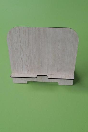 Masa Düzeni ve Şıklık İçin Desenli Ahşap MDF Tablet ve Telefon Standı
