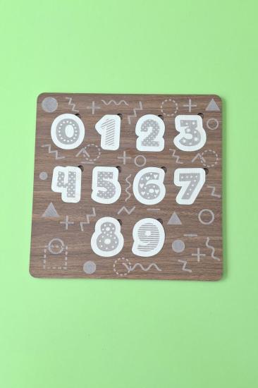 Çocuk Puzzle (Yapboz) Birinci Sınıf Ahşap Rakamlar Eğitici Öğretici Eğlenceli Set