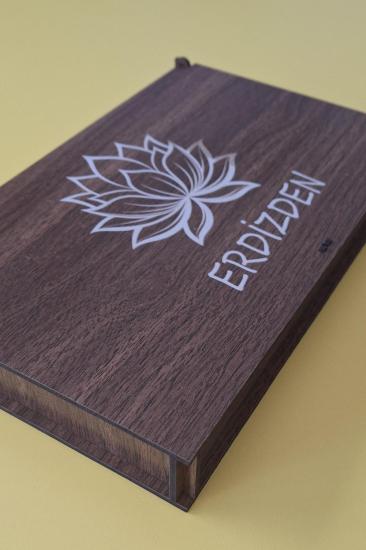 Kişiye Özel Lotus Çiçeği Çok Amaçlı Kutu - 26 x 16 x 3 cm