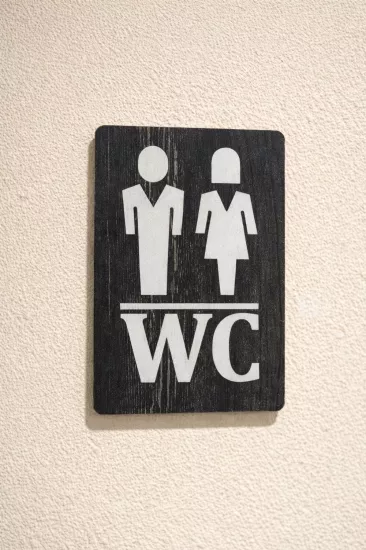 WC Kadın-Erkek Yönlendirme Tabelası - Rebap