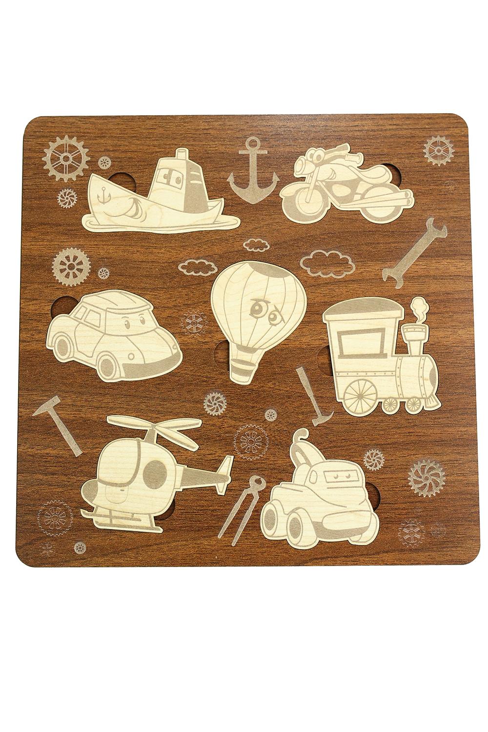 Çocuk Puzzle (Yapboz) Birinci Sınıf Ahşap 6’ lı Eğitici Öğretici Eğlenceli Mega Set